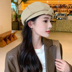 Korean Style Sweet Bowknot Beret Female Japanese Style