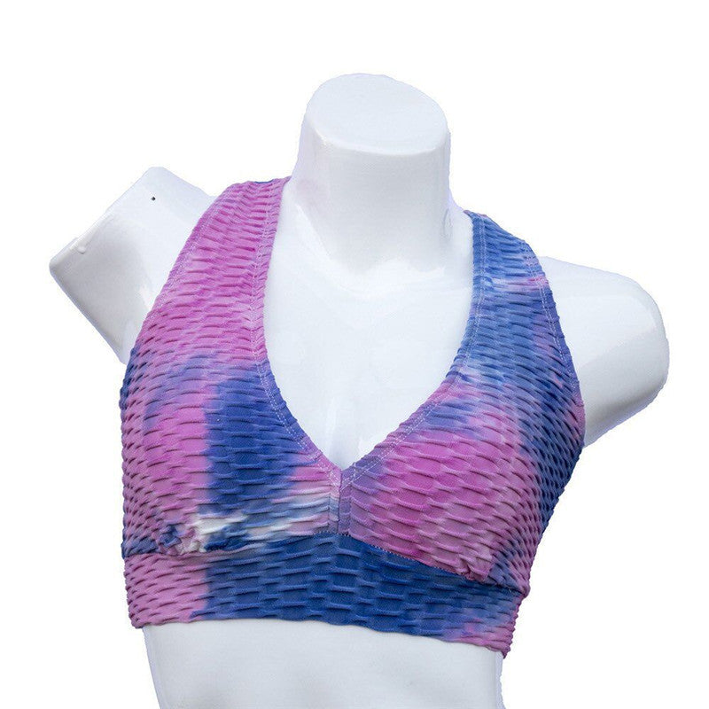 Jacquard tie-dye bra