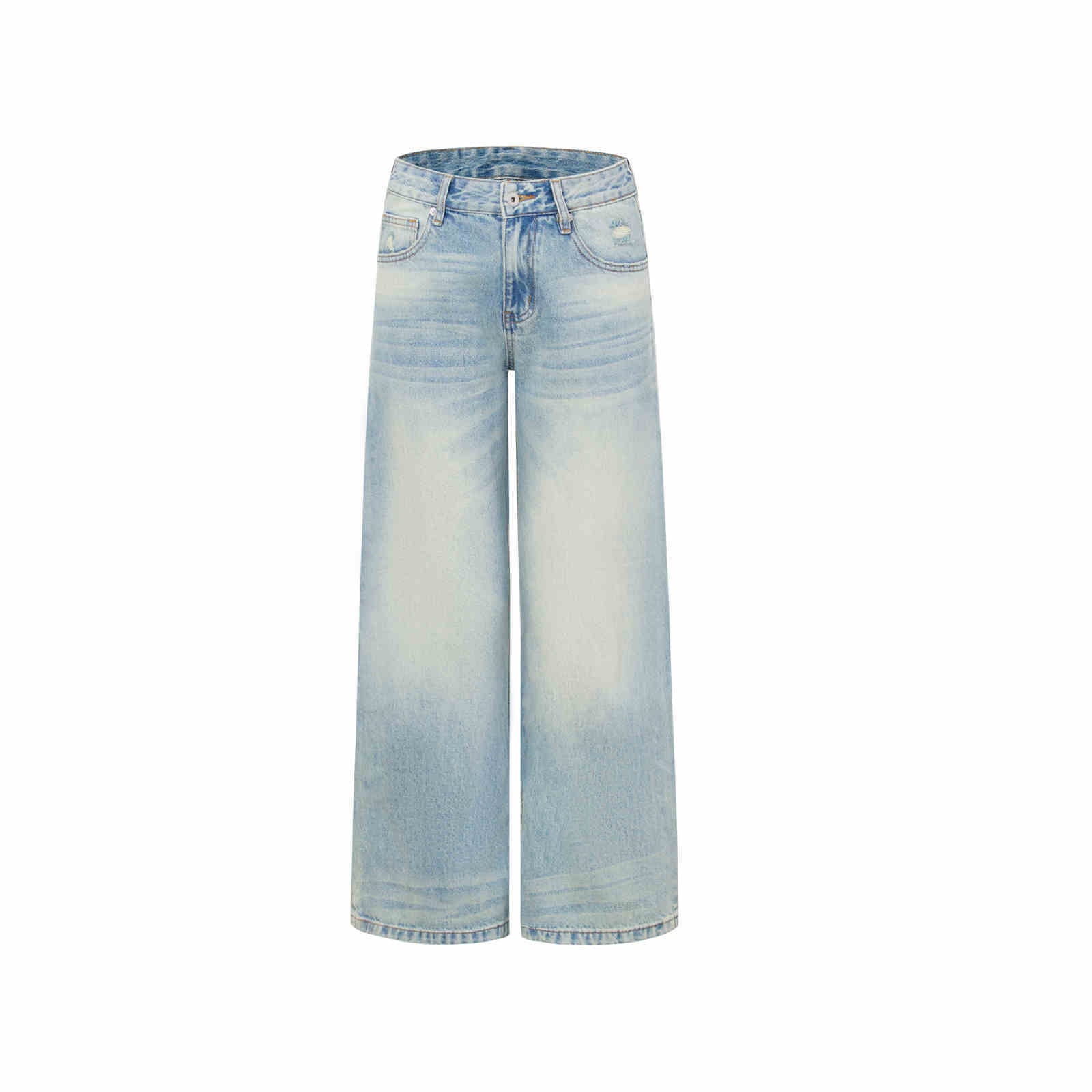 Women's Wide-leg Jeans Fashion High Waist Straight Pants