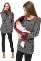New Nursing Wear Printed Round Neck Maternity Wear