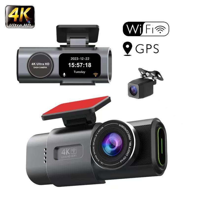 4K Dual Lens Driving Recorder HD Ultra Wide Angle Night Vision WiFi Front And Rear Dual Recording GPS Vehicle Recording