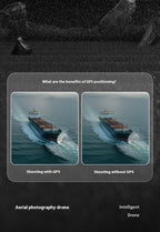 Remote-controlled Unmanned Vehicle Three-Lens Aerial Photography