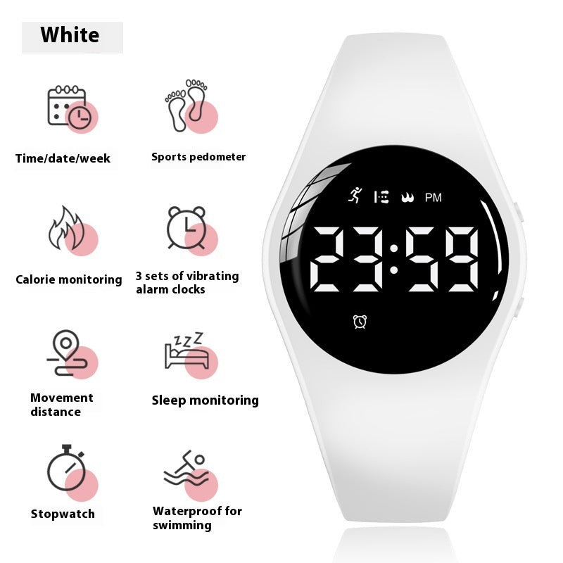 Simple Waterproof Vibration Alarm Clock Middle School Student Sports Watch