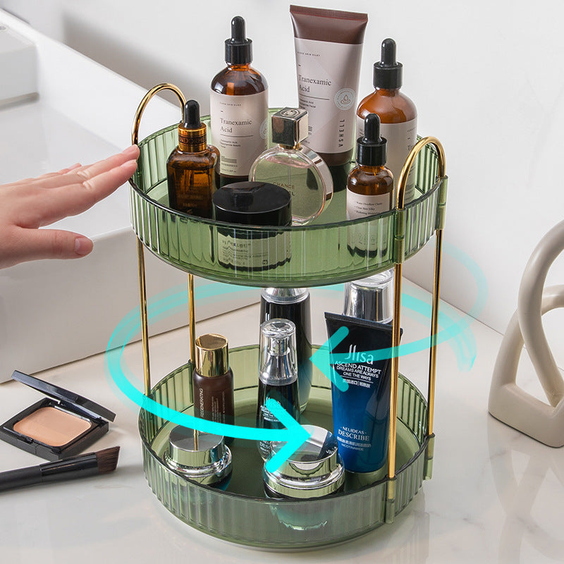 Bathroom Cosmetics Rotating Storage Rack Desktop box