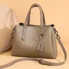 Cowhide Leather Women's Bag Large Capacity Shoulder Handbag